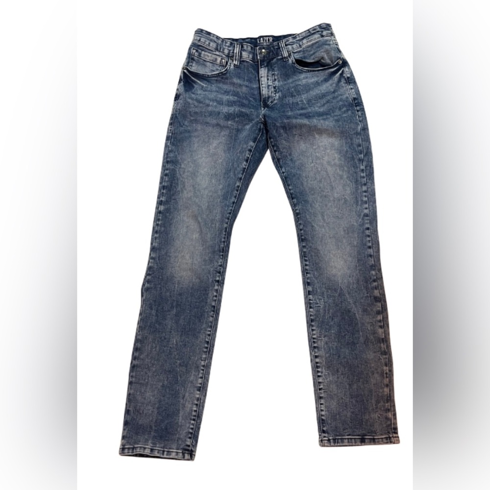 Lazer Men's Blue Denim Jeans Slim Fit 34x34